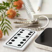 domino 6 6 sleutelhanger (Voorkant Rechts)