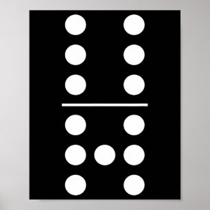 Domino 6 en 7 Matching 67 Dominostenen Groepskostu Poster