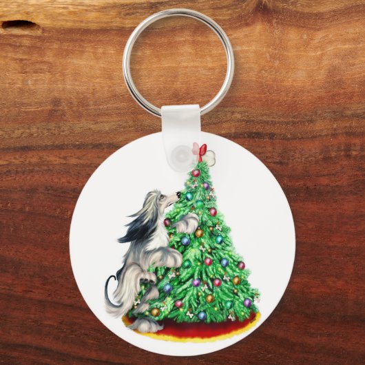 Domino Blue Cream Sleutelhanger (Voorkant)