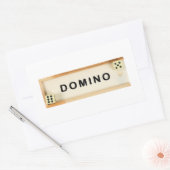 Domino box rechthoekige sticker (Envelop)