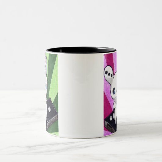 Domino Bunny Tweekleurige Koffiemok (Center)