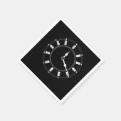 Domino Clock Dominoes Tiles Puzzler Game Gift Servet (Hoek)