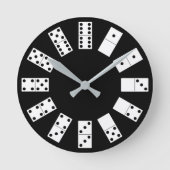 Domino Clock Ronde Klok (Voorkant)