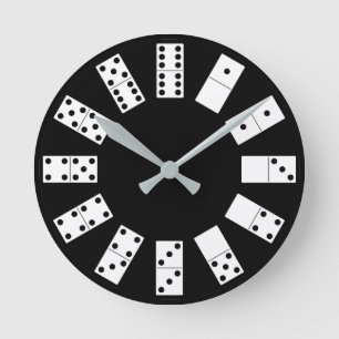 Domino Clock Ronde Klok