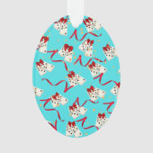 Domino Design Ornament - Aqua (voorkant)