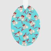 Domino Design Ornament - Aqua (achterkant)