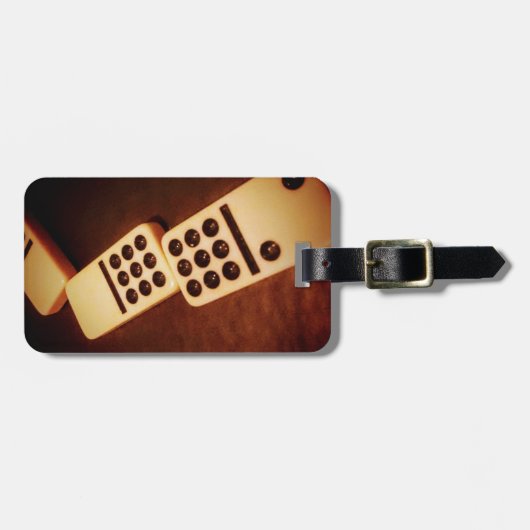 Domino-effect Bagagelabel (Voorkant horizontaal)