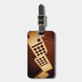 Domino-effect Bagagelabel (Voorkant verticaal)