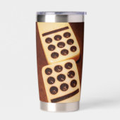 Domino Effect Waterfles Geïsoleerde Drinkbeker (Links)