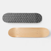Domino-effect - zwart en wit persoonlijk skateboard (Horizontaal)