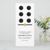 Domino-feestthema Kaart (Staand voorkant)