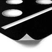 Domino Game 5 0 Halloween Kerstmis Poster (Hoek)