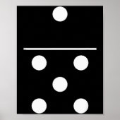 Domino Game 5 1 Funny Halloween Group Costume Shir Poster (Voorkant)