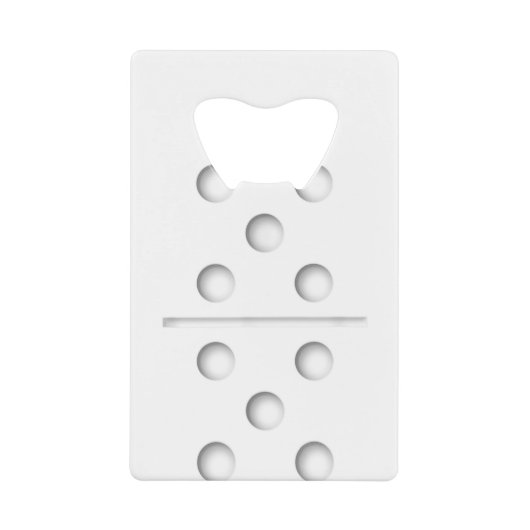 Domino Game 5 5 Shirt Halloween Kerstmis Creditkaart Flessenopener (Voorkant)