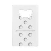 Domino Game 5 5 Shirt Halloween Kerstmis Creditkaart Flessenopener (Achterkant)