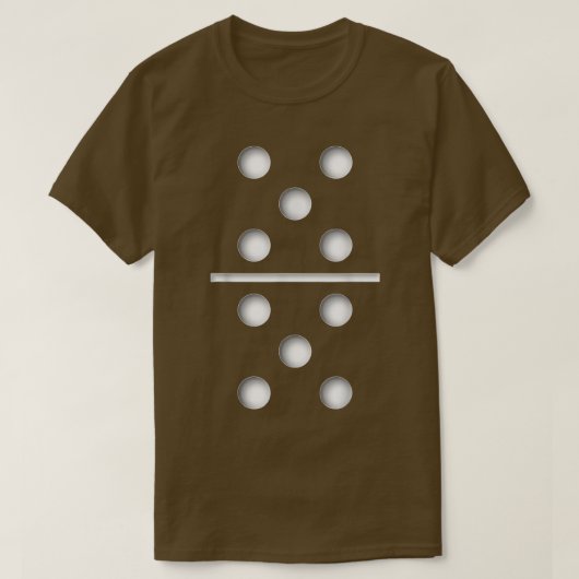 Domino Game 5 5 Shirt Halloween kerstT-shirt1 (Design voorkant)