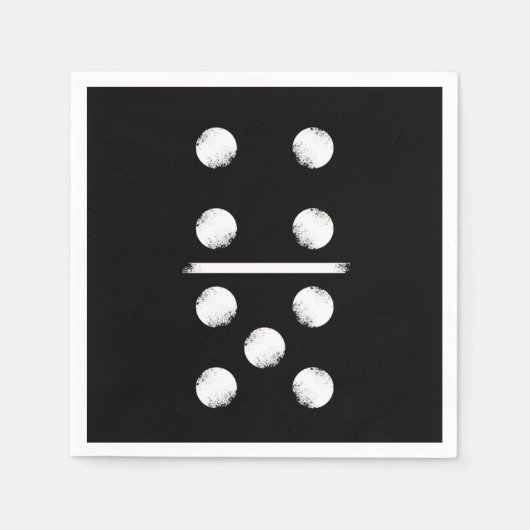 Domino Game 9 Dominoes Tiles Puzzler Game Gift Servet (Voorkant)