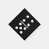 Domino Game 9 Dominoes Tiles Puzzler Game Gift Servet (Hoek)