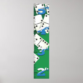 Domino Groeigrafiek. Poster