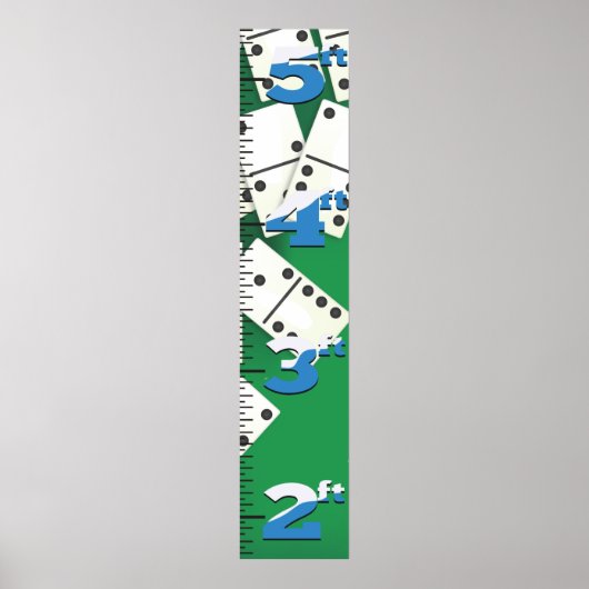 Domino Groeigrafiek. Poster (Voorkant)
