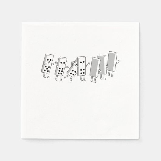 Domino Herfst Dominoes Tiles Puzzler Game Gift Servet (Voorkant)