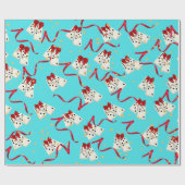 Domino-inpakpapier Aqua Cadeaupapier (Vlak)