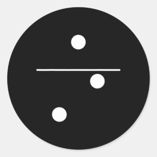 Domino kostuum 1 2 bijpassende familie Easy Group  Ronde Sticker