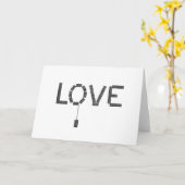 Domino Liefde Kaart (Gele Bloem)