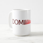 Domino-logotype Mok (Voorkant links)