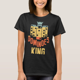 Domino Lover Dominoes Koning Dominos Speler Hobby  T-shirt