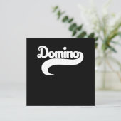 Domino Player Dominoes Tiles Puzzler Game Gift Kaart (Staand voorkant)