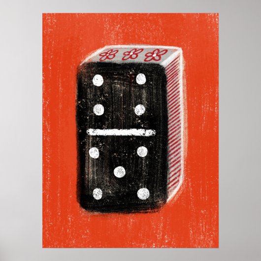 Domino Poster kunst aan de muur (Voorkant)