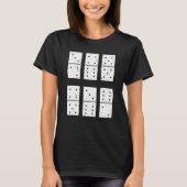 Domino Set Dominoes Game Tile Game Dominos Domino T-shirt (Voorkant)