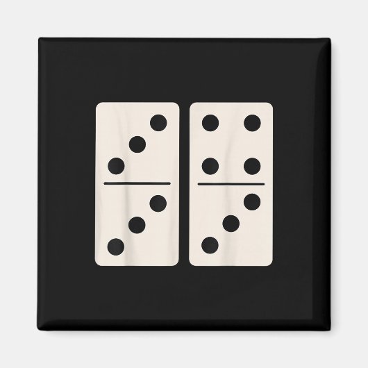 Domino spel 6 7 Grappig 67 Alpha Bargoens Gen Z Br Magneet (Voorkant)