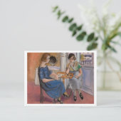 Domino Spelers (1921) Briefkaart (Staand voorkant)