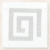 Domino Spiraalglas Onderzetter (Achterkant)