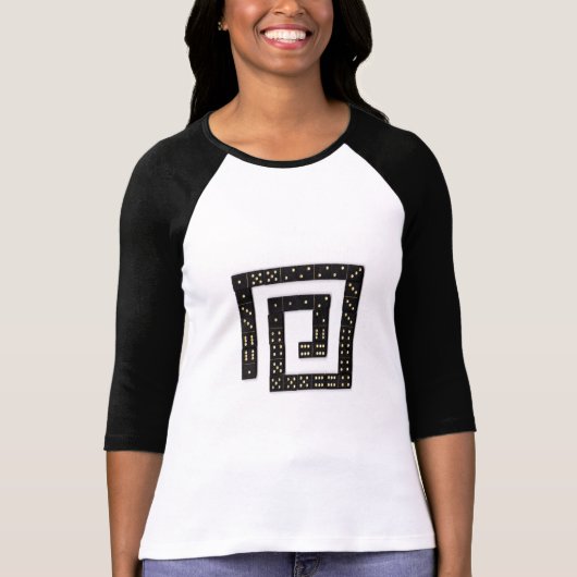 Domino Spiral Raglan T-Shirt (Voorkant)