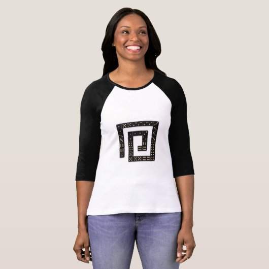 Domino Spiral Raglan T-Shirt (Voorkant volledig)