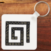 Domino Spiral Sleutelhanger (Achterkant)