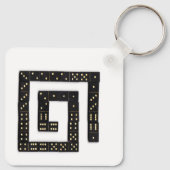 Domino Spiral Sleutelhanger (Achterkant)