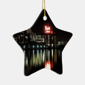 Domino Sugar Baltimore bij nacht Keramisch Ornament (Rechts)