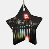 Domino Sugar Baltimore bij nacht Keramisch Ornament (Links)