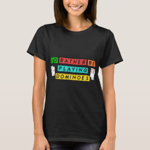 Domino Tegel bordspeler liefhebber Domino spel NI T-shirt
