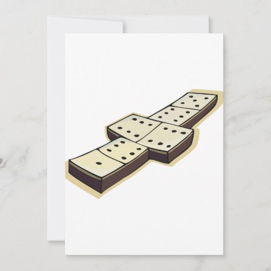 Domino-uitnodigingen Kaart (Voorkant)