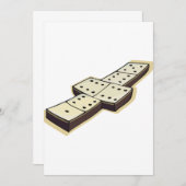 Domino-uitnodigingen Kaart (Voorkant / Achterkant)