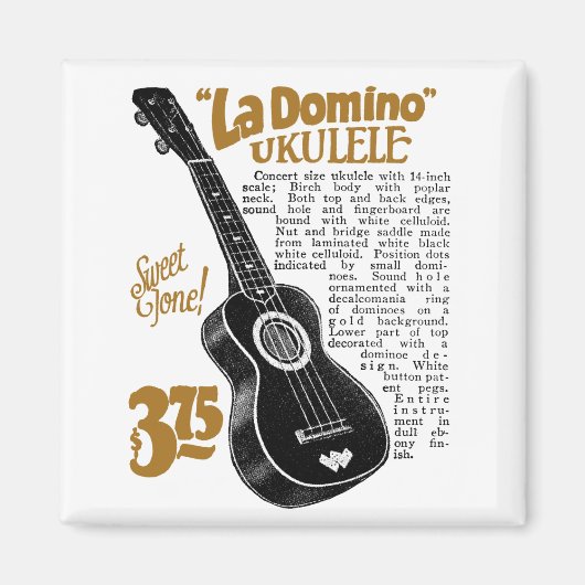 Domino Uke Ad Magnet (Voorkant)