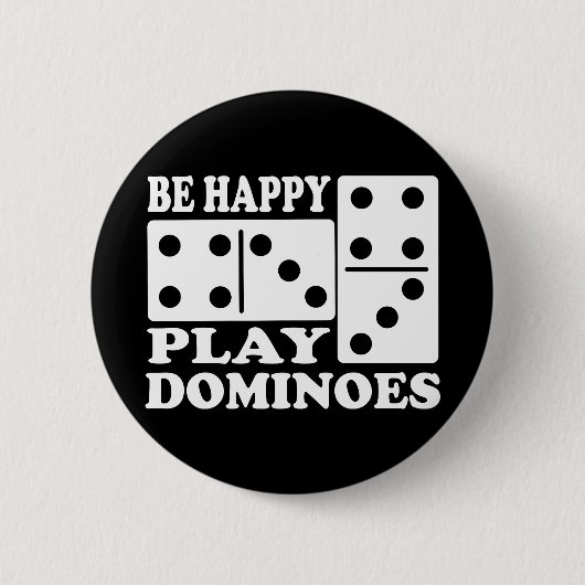 Domino voor spelcadeauidee ronde button 5,7 cm (Voorkant)