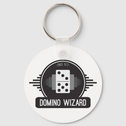 Domino Wizard Officiële Button Sleutelhanger (Voorkant)