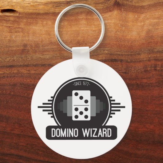 Domino Wizard Officiële Button Sleutelhanger (Voorkant)