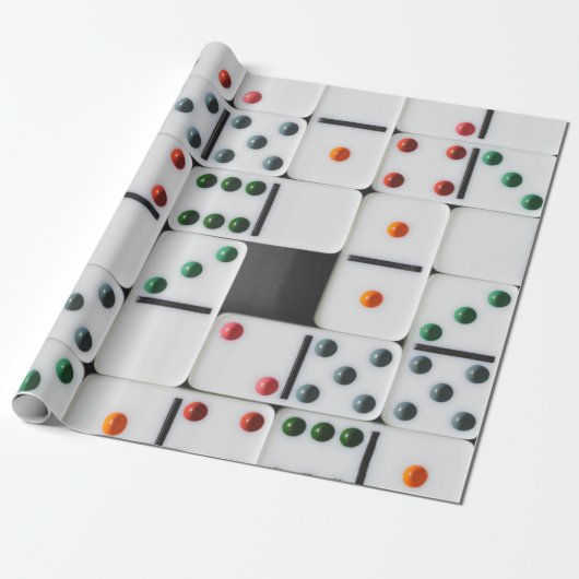 Domino Wrapping Paper Cadeaupapier (Uitgerold)